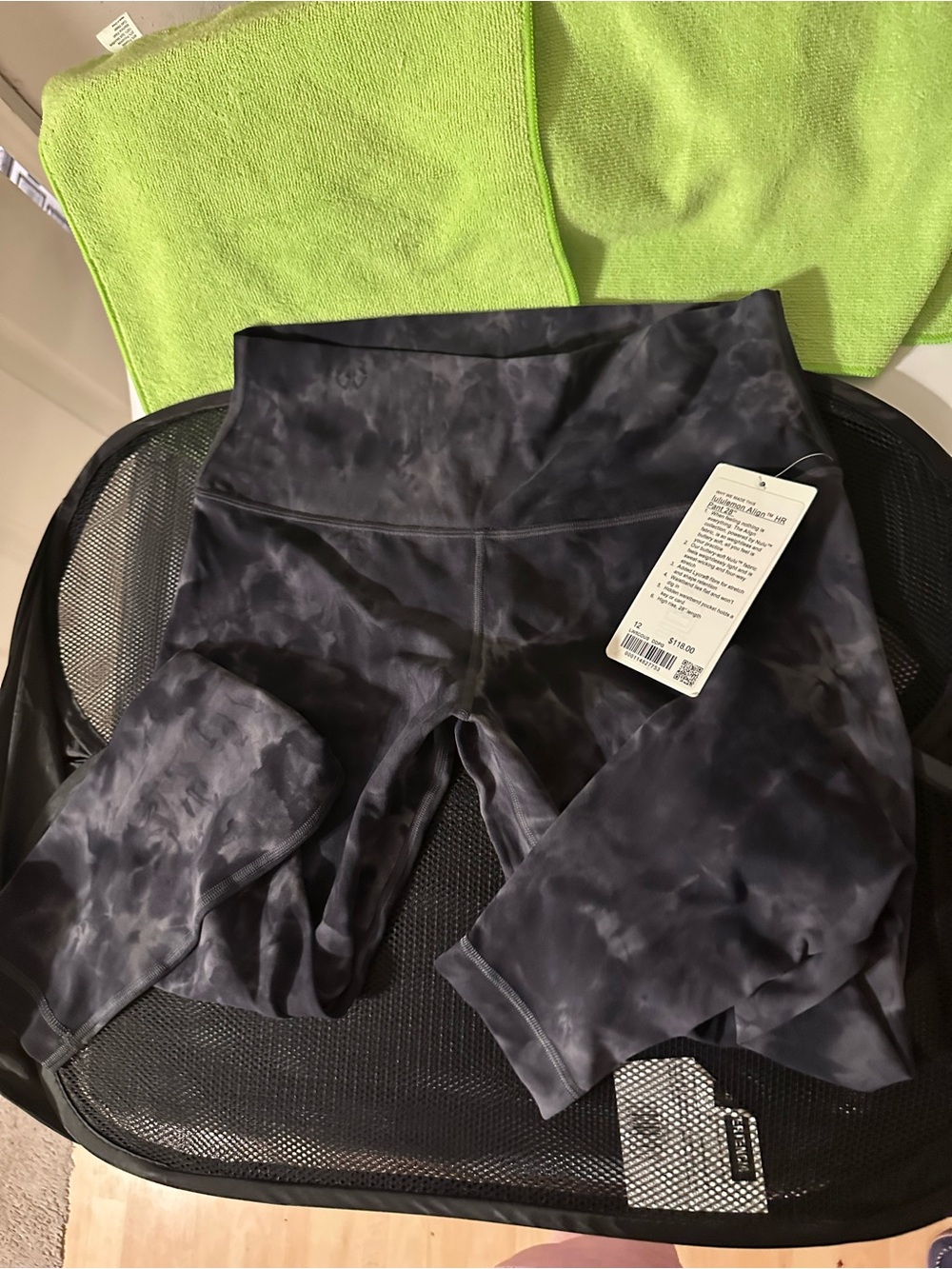 Lululemon Dark Gray Tie-Dye Leggings - Women’s Size 12